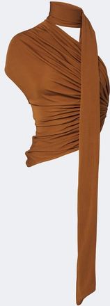 CHRISTOPHER ESBER Vienna draped scarf-detail jersey top