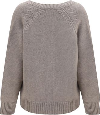 P.A.R.O.S.H. Womens V-Neck Button Cardigan Tortora Kashmir-Capra Hircus Kashmir/capra Sweater