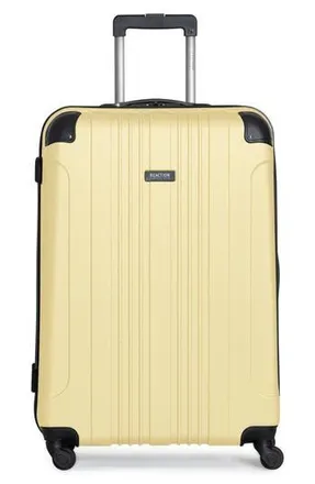 Kenneth Cole Out of Bounds 28 Inch Checked Suitcase in Pale Banana at Nordstrom Rack