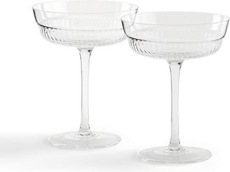La Redoute Interieurs Set van 2 champagne glazen, Rigato