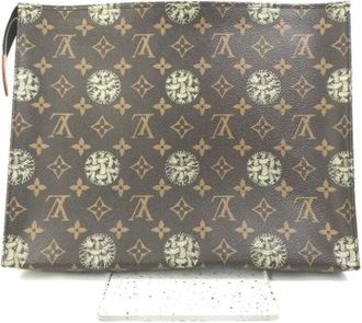 Louis Vuitton Tweedehands Canvas Louis Vuitton tassen - Heren - Vintage Tassen - Bruin - ONE Size - Vintage