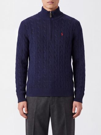 Polo Ralph Lauren Dolcevita in lana vergine con mezza zip e logo Pony