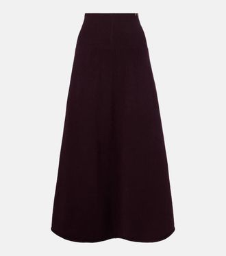 Extreme Cashmere Gonna lunga N°388 Ease in misto cashmere