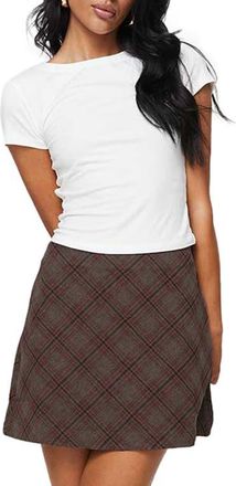 Princess Polly Lex Cotton Blend Baby Tee in White at Nordstrom, Size 12