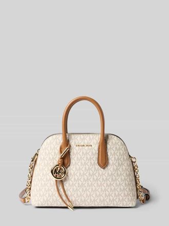 Michael Kors Handtasche mit Allover-Logo-Print Modell Freddie in Offwhite, Gr&ouml;&szlig;e 1