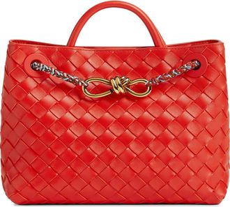 Bottega Veneta Small Andiamo Intrecciato Leather Shoulder Bag in 8562 Cherry T/Mult-Mb-C.t at Nordstrom