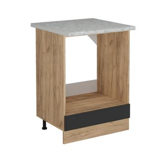 Vicco Armario Para Horno Empotrado R-line, Antracita Casa De Campo, 60 Cm Et M&aacute;rmol, Vicco