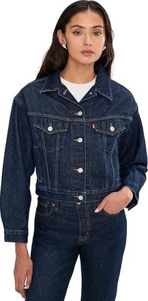 Levi's Shrunken 90s Trucker Womens Jacket Remember Together : MD, Cotton/Denim