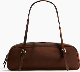 H&M Rechteckige Schultertasche - Beige