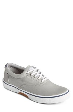 Sperry Top-Sider Halyard Saltwashed Low Top Sneaker - Wide Width Available in Grey at Nordstrom Rack, Size 10