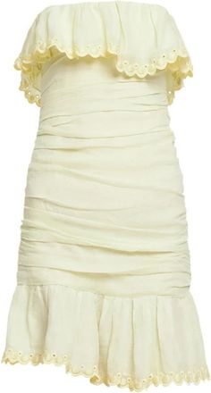 Isabel Marant Kleedjes - Dames - Korte kleedjes - Beige - 2XS - Kleedjes
