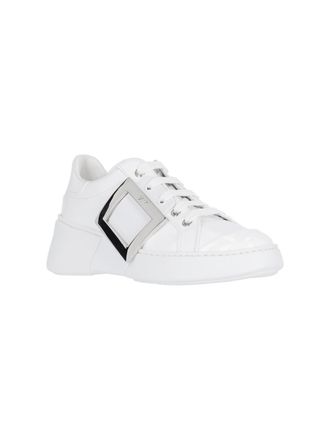 Roger Vivier Womens Sneakers White Calf Leather