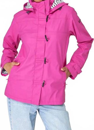 Batela Classic Waterproof Raincoat In Raspberry