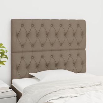 vidaXL Cabeceros 2 Unidades De Tela Gris Taupe 90x7x78/88 Cm Vidaxl