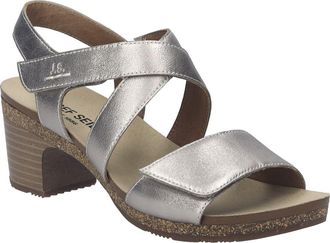Josef Seibel Grace Ankle Strap Block Heel Sandal in Champagne at Nordstrom, Size 11-11.5Us