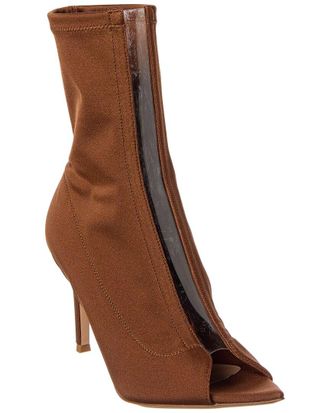 Gianvito Rossi Hiroko 85 Lycra & Vinyl Bootie