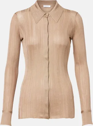 Gabriela Hearst Tamar knitted silk shirt