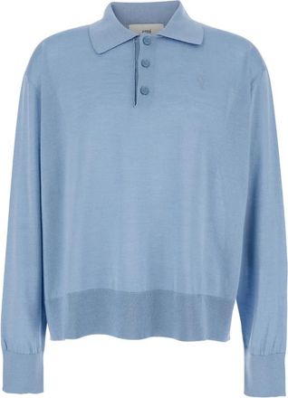 Ami Tops, Heren, Blauw, XL, Katoen, De Coeur Polo