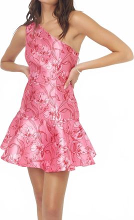 Hutch Silas Dress In Pink/red Orchid