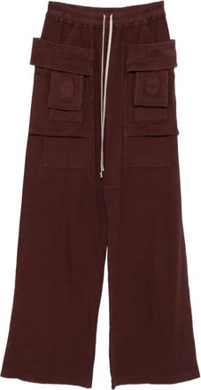 Rick Owens Cargo Creatch con coulisse e tasche cargo - Rosso