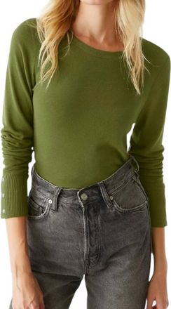 Michael Stars Freja Ruched Top In Matcha