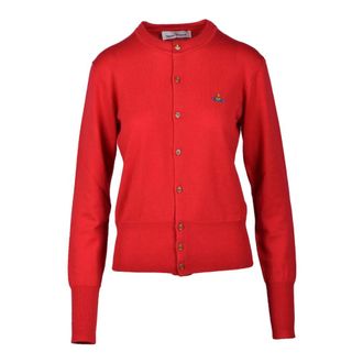 Vivienne Westwood Truien & Vesten, Dames, Rood, S, Wol, Wollen Vest