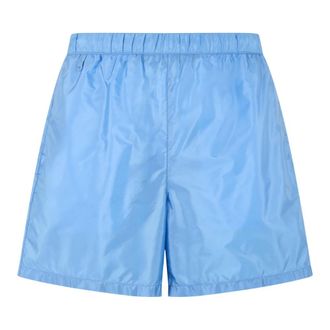 Prada Swimsuit in Re-Nylon - male - Prada - Beachwear - Blue - M - Swimwear