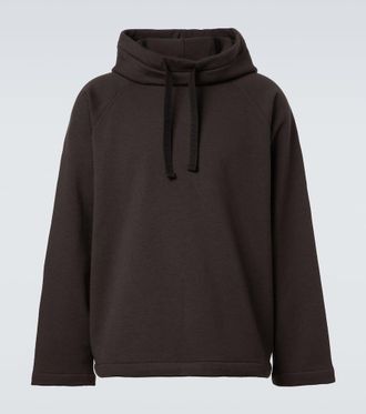 Christophe Lemaire Felpa in lana e cotone con cappuccio