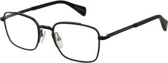 Yohji Yamamoto Bronzen Rechthoekige Optische Monturen - Heren - Brillen - Bruin - ONE Size - Accessoires