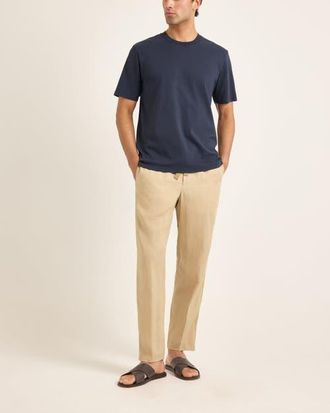 Orlebar Brown Ob Standard Easy Fit Interlock Cotton Jersey T-Shirt in Night Iris at Nordstrom, Size Large