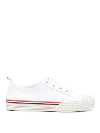 Thom Browne Stripe-trim lace-up sneakers