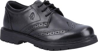 Hush Puppies SALLY SENIOR 2 Meisjes Zwart Leren Brogues