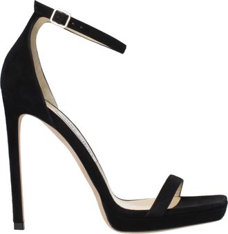 Jimmy Choo London Alva Sandali Donna Pelle Scamosciata Nera