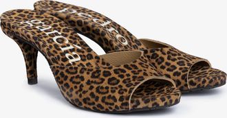 Pedro Garcia Print suede midi heel slide | Welch | Fall-winter 26 |