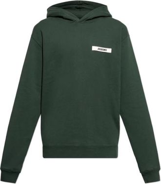 Jacquemus The Gros Grain Hoodie - Heren - Hoodies - Groen - M - Katoen - Hoodies & sweatvesten