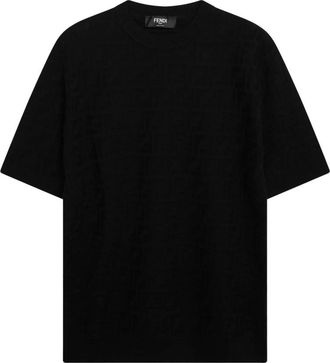 Fendi Heren, Tops, Zwart, Maat: L Katoen