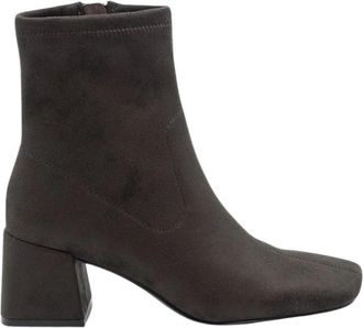 Jeannot Vj 514M Supercamosciot Enkellaars - Dames - Laarzen met Hak - Bruin - 37 EU - Leer - Schoenen