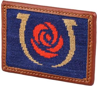 Smathers & Branson Kentucky Derby Credit Card Wallet in Navy at Nordstrom