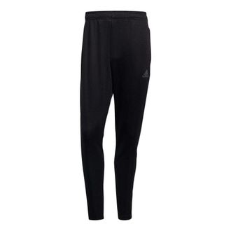 adidas Mens adidas Solid Color Logo Straight Stripe Casual Sports Pants/Trousers/Joggers Black GN5490