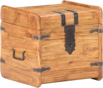 vidaXL Ba&uacute;l De Madera Maciza De Acacia 40x40x40 Cm Vidaxl