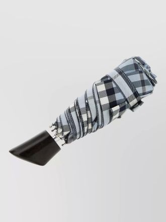 Burberry embroidered fabric umbrella collapsible check pattern