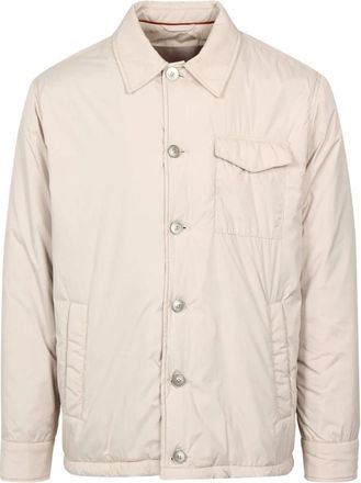 Herno Gevoerde jas met su&egrave;de-effect - Heren - Zomerjassen - Beige - XL - Su&egrave;de - Jassen