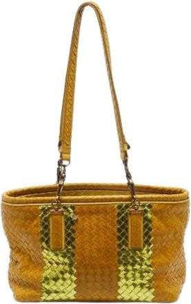 Bottega Veneta Pre-owned Shoulder Bags, female, Yellow, Size: ONE SIZE Pre-owned Shoulder Bag