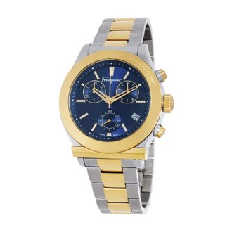Ferragamo 1898 Chronograph - Heren - Accessoires - Blauw - Maat: ONE Size