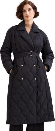 Phase Eight Sukie Maxi Puffer Coat in Black at Nordstrom, Size 12