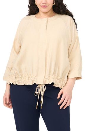 Vince Camuto Raglan Sleeve Jacket in Birch at Nordstrom, Size 1X