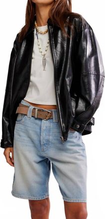 Free People Sloane Vegan Jacket In Black