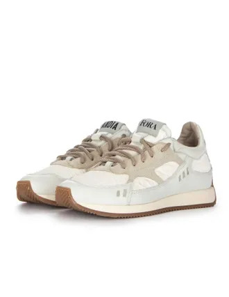 And&igrave;a Fora Womens Denver Suede Sneaker In Cream