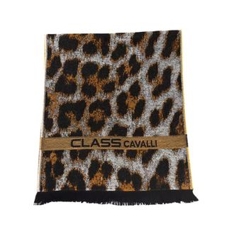 Cavalli Bufanda con logo y estampado animalier - Accessories - Hombre - Marr&oacute;n - ONE SIZE