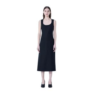 Jacquemus Midi Dresses, female, Black, Size: 2XS La Robe Tablier Midi Dress